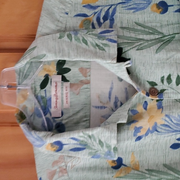 Tommy Bahama Mens 100% Silk Hawaiian Camp Short Sleeve Buttondown‎ Shirt Size L - Picture 4 of 11
